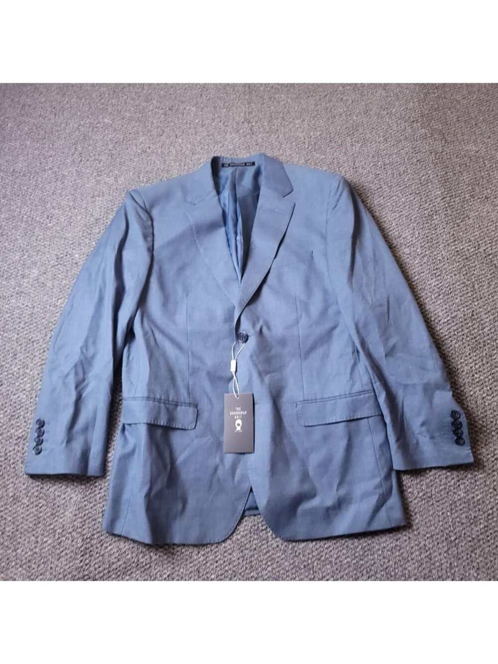 The Groomsman Suit Blazer Mens 38R Modern Fit Light Blue Jacket Supply